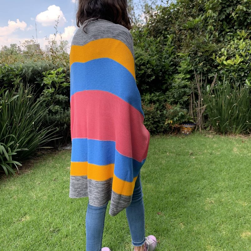 Poncho rayas colores